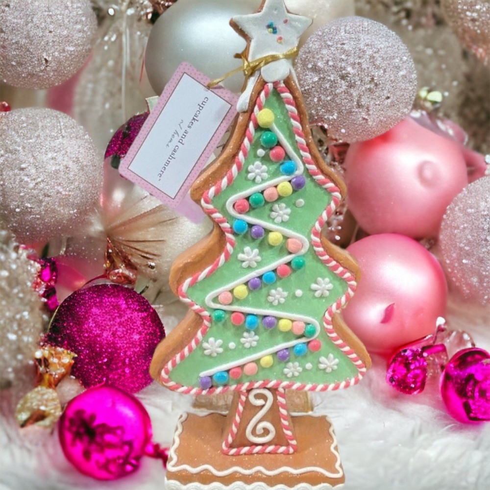 Cupcakes And Cashmere Pastel 17" Gumdrops Sugar Icing Gingerbread Tree Star New